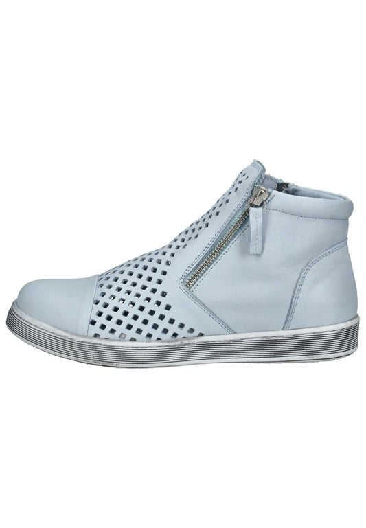 Andrea Conti Halbschuhe Leder Hellblau