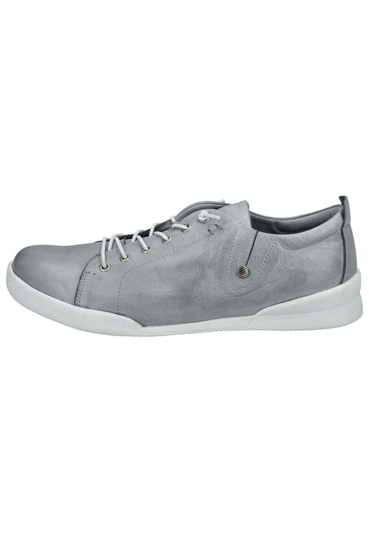 Andrea Conti Halbschuhe Leder Hellgrau