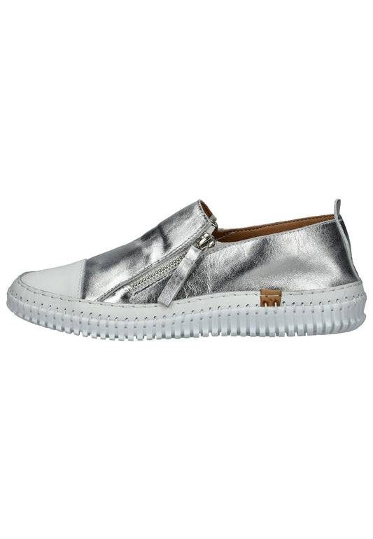 Andrea Conti Halbschuhe Leder Silber