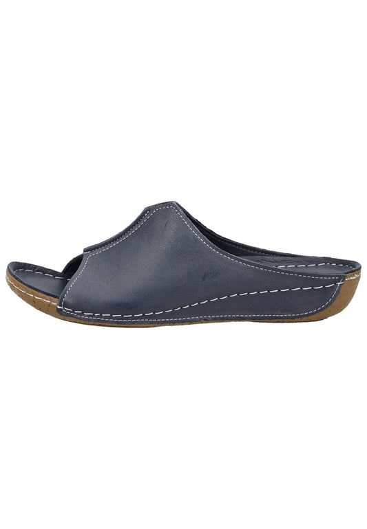 Andrea Conti Pantoletten Leder Blau