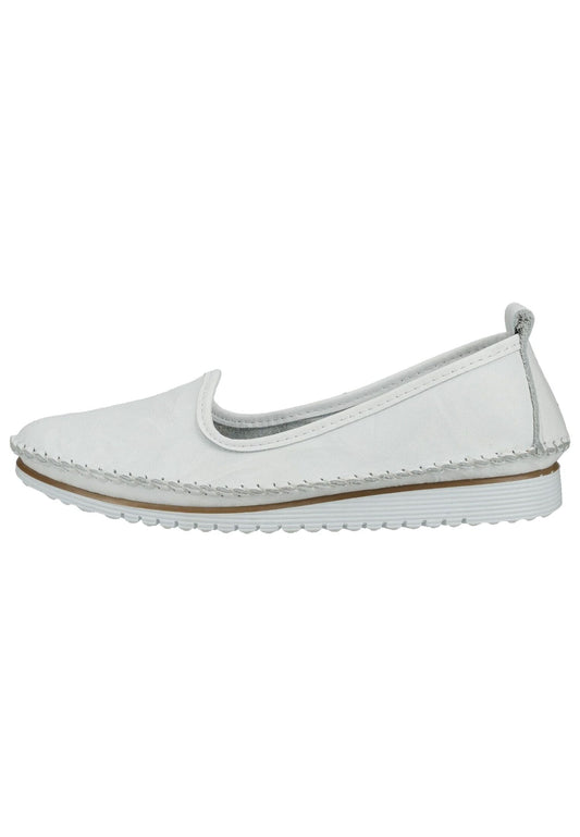 Andrea Conti Slipper Leder Weiß