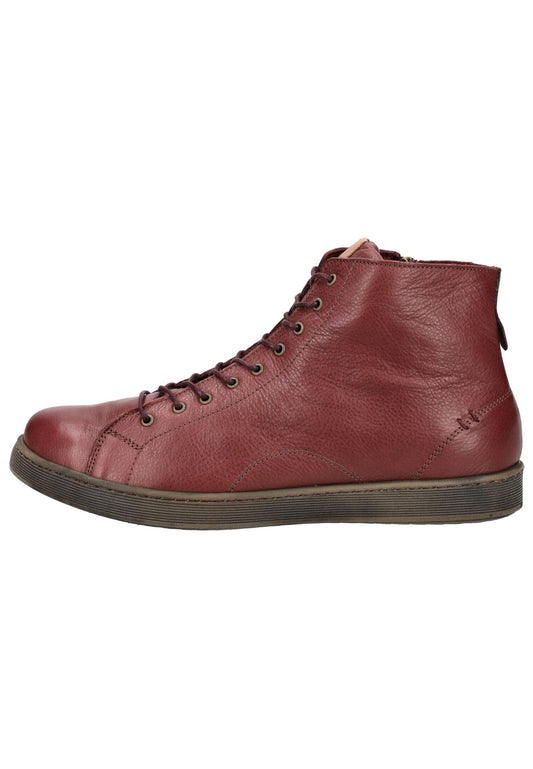 Andrea Conti Stiefelette Leder Rot/Braun