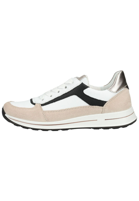 ara Sneaker Leder Weiß/Schwarz