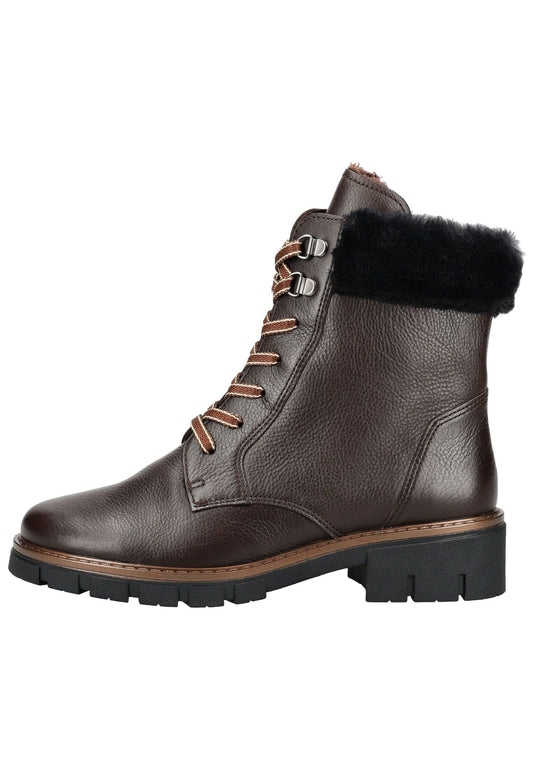 ara Stiefelette Leder Braun/Schwarz
