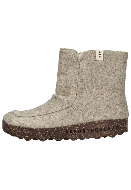 ASPORTUGUESAS Stiefelette Wolle Natural Warmfutter