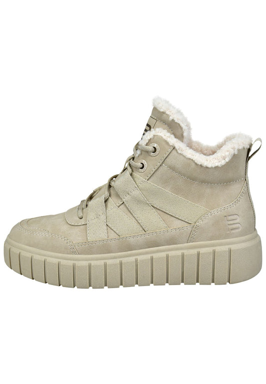 Bagatt Sneaker Veloursleder Beige/Weiß Warmfutter