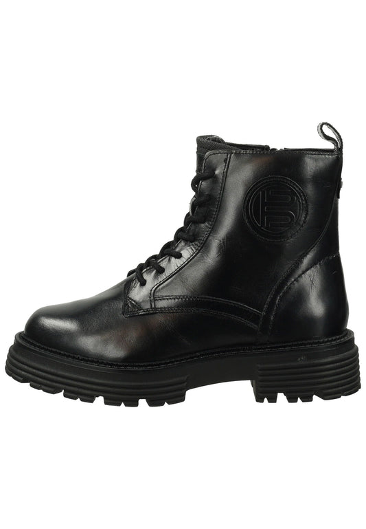 Bagatt Stiefelette Leder/Textil Schwarz Warmfutter