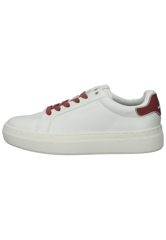 Björn Borg Sneaker Lederimitat Weiß/Rot
