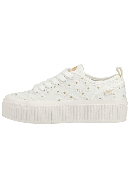 Buffalo Sneaker Textil Weiß/Gold