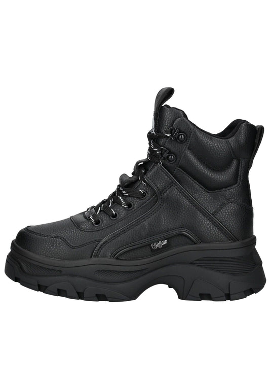 Buffalo Stiefelette Lederimitat Schwarz