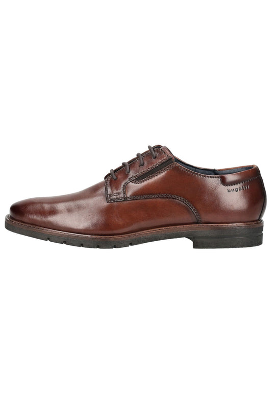 Bugatti Businessschuhe Glattleder Cognac