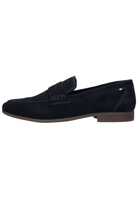 Bugatti Slipper Leder Dunkelblau