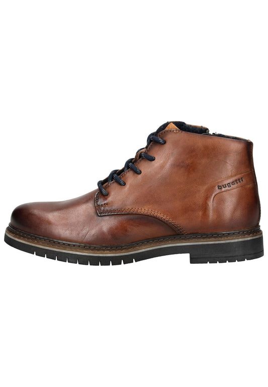 Bugatti Stiefelette Leder Cognac