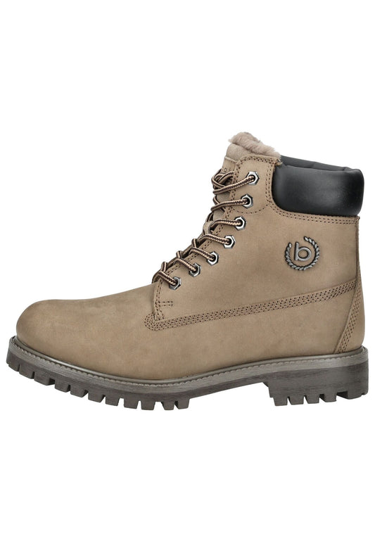 Bugatti Stiefelette Leder Taupe Warmfutter