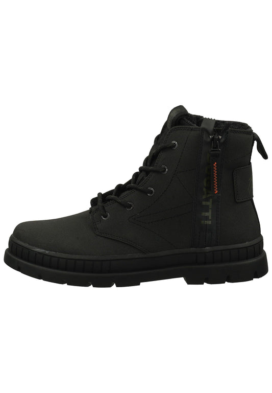 Bugatti Stiefelette Lederimitat Schwarz
