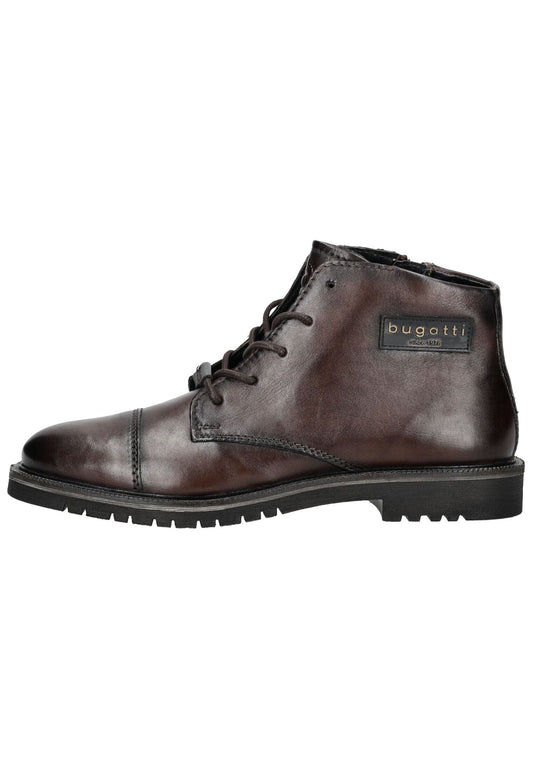 Bugatti Stiefelette Nappaleder Dunkelbraun
