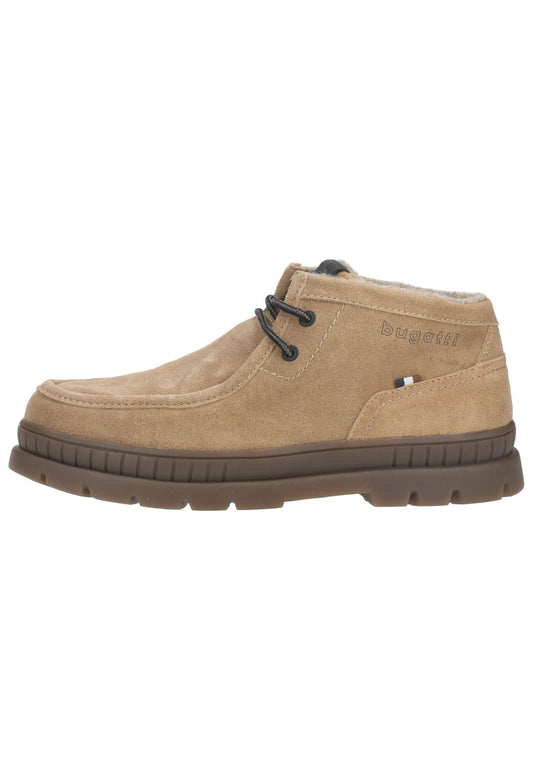 Bugatti Stiefelette Veloursleder Beige