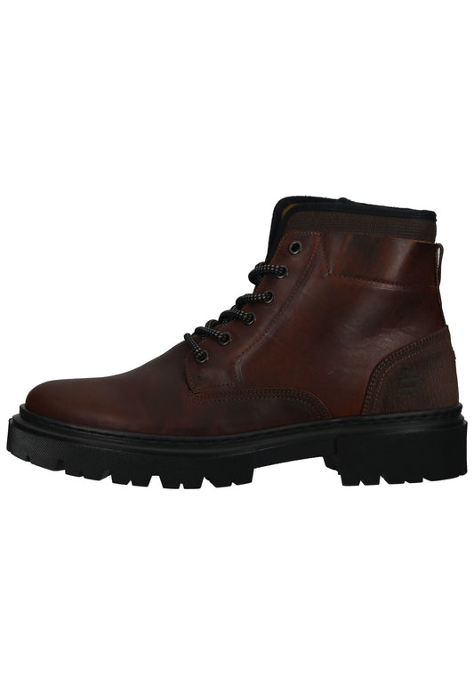 Bullboxer Stiefelette Leder/Textil Braun Warmfutter
