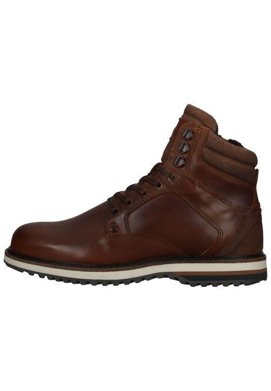 Bullboxer Stiefelette Leder/Textil Cognac