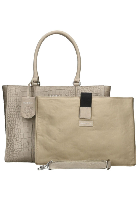 BURKELY Taschen Leder Grau