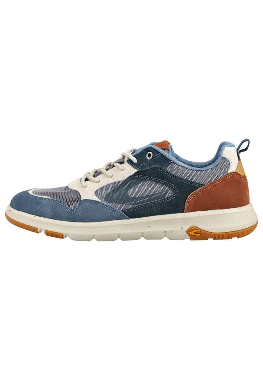 camel active Sneaker Leder/Textil Blau/Beige