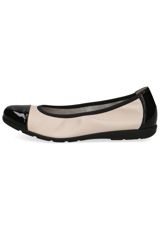 Caprice Ballerinas Leder Creme