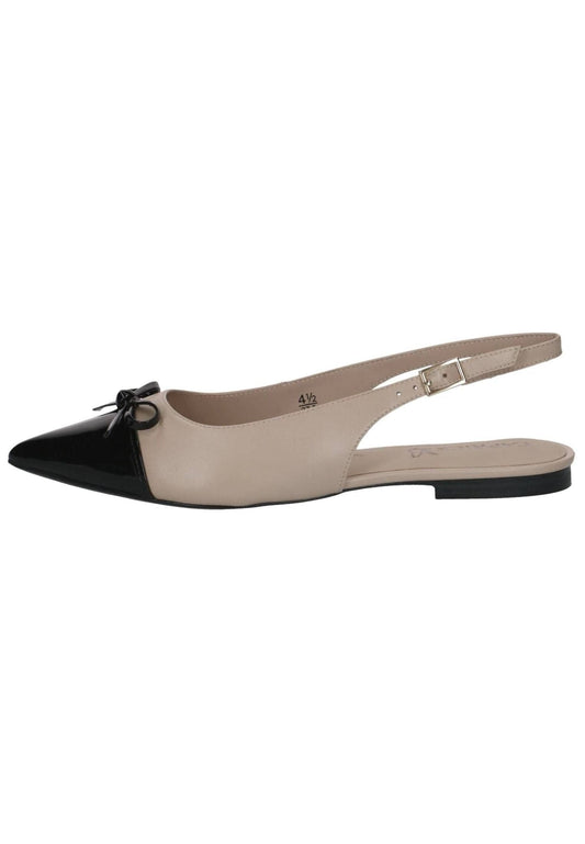 Caprice Ballerinas Leder/Synthetik Beige/Schwarz