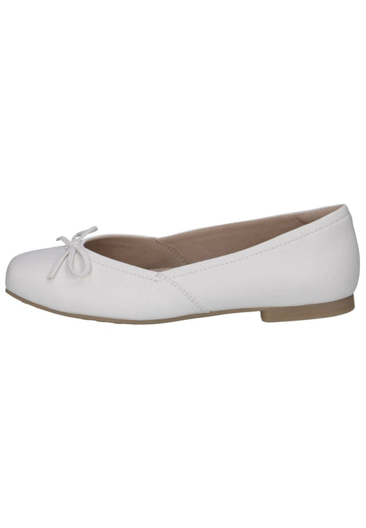 Caprice Ballerinas Nappaleder Weiß/Weiß