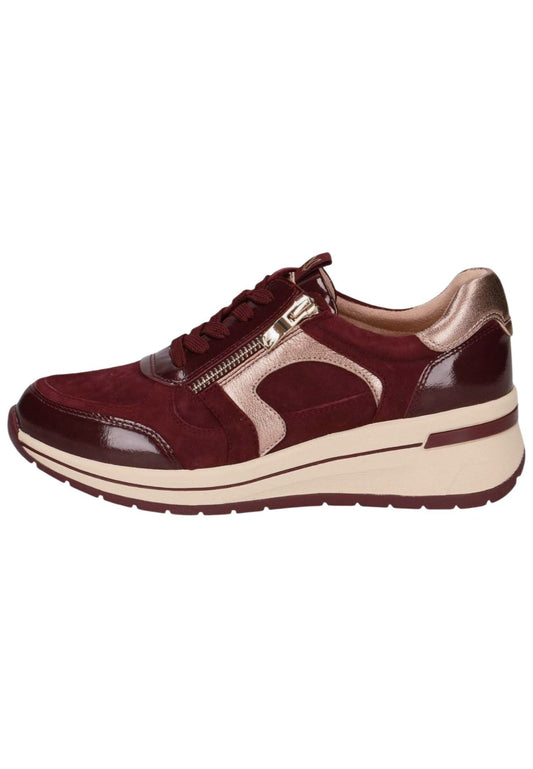 Caprice Sneaker Leder Bordeaux