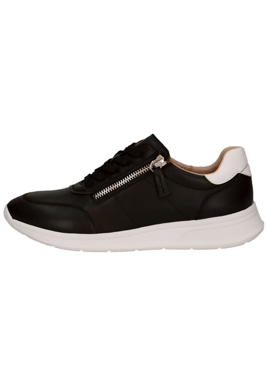 Caprice Sneaker Leder Schwarz/Weiß
