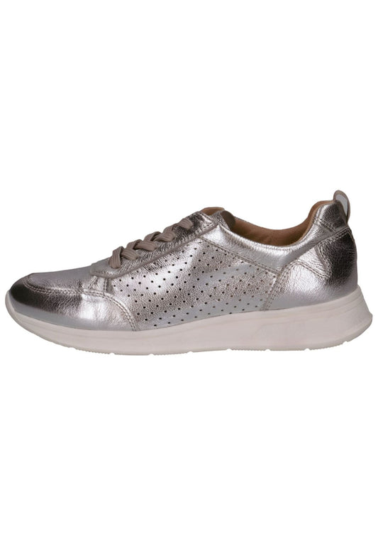 Caprice Sneaker Leder Silber