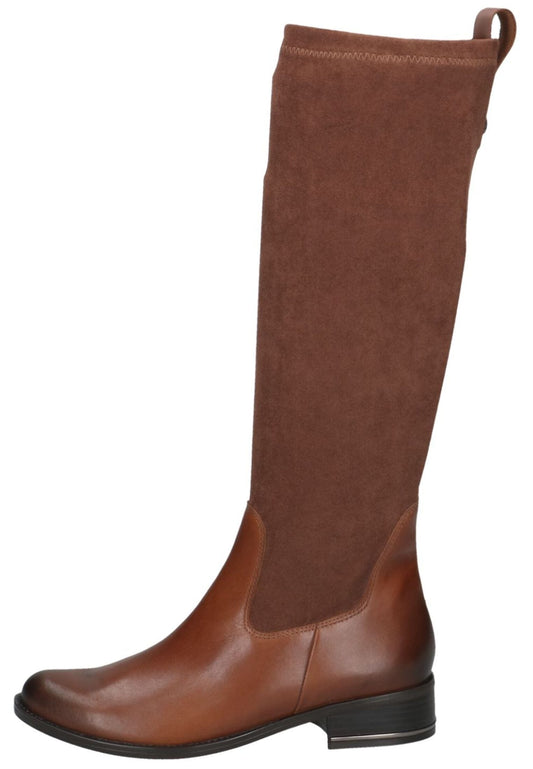 Caprice Stiefel Leder/Textil Cognac