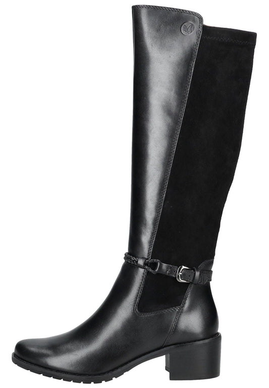 Caprice Stiefel Leder/Textil Schwarz