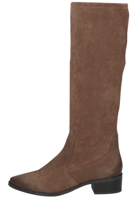 Caprice Stiefel Veloursleder Taupe