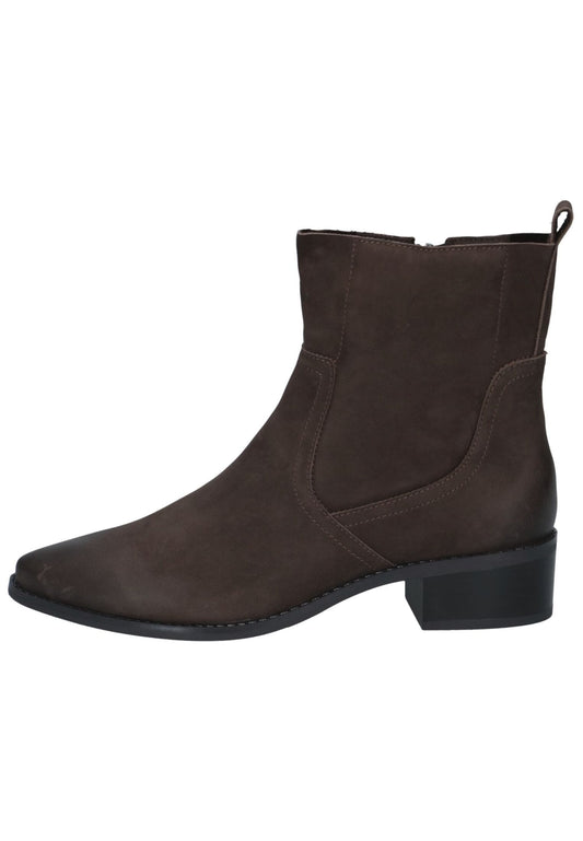 Caprice Stiefelette Nubukleder Dunkelbraun