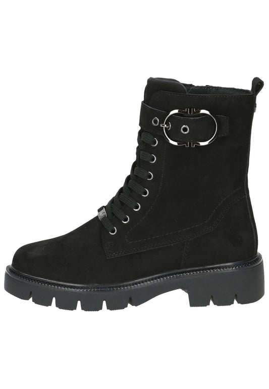 Caprice Stiefelette Nubukleder Schwarz