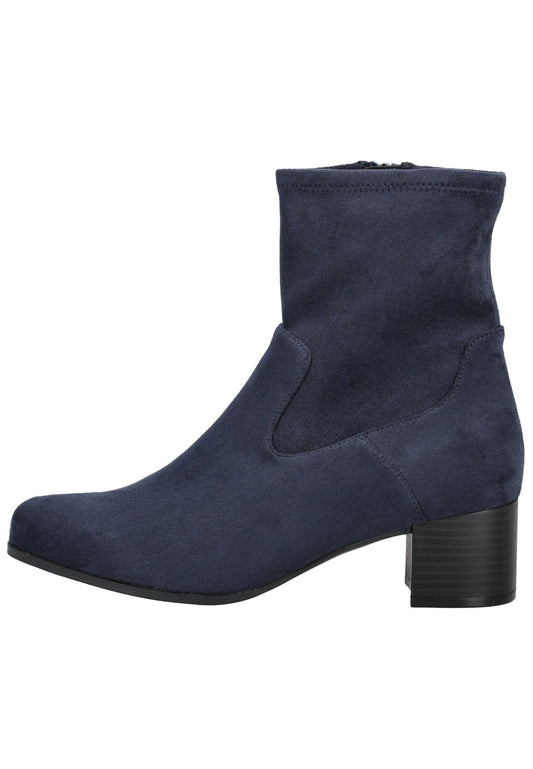 Caprice Stiefelette Veloursleder Navy