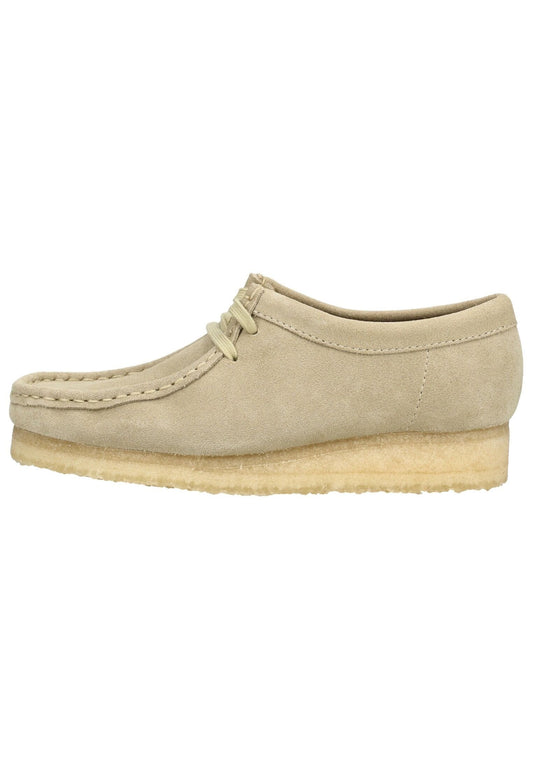 Clarks Halbschuhe Veloursleder Beige