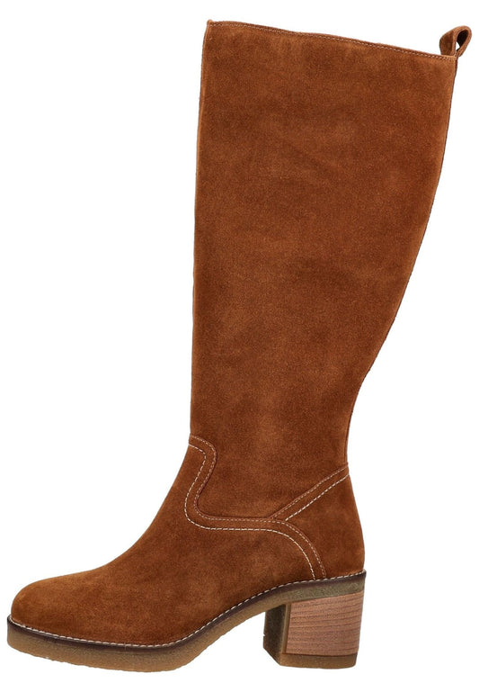 CopenhagenShoes Stiefel Veloursleder Cognac