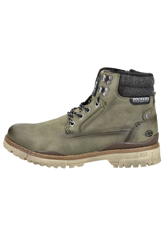 Dockers Stiefelette Lederimitat Olive
