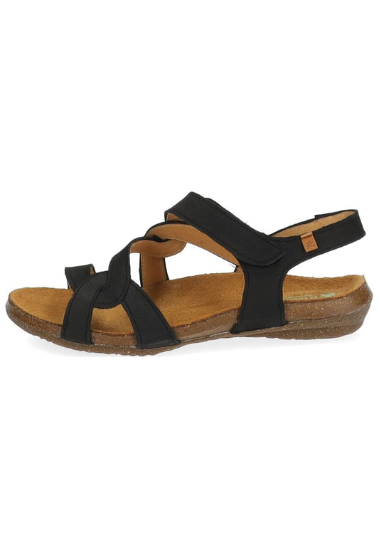 El Naturalista Sandalen Leder Schwarz