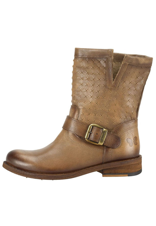 FELMINI Stiefelette Veloursleder Dunkelbraun