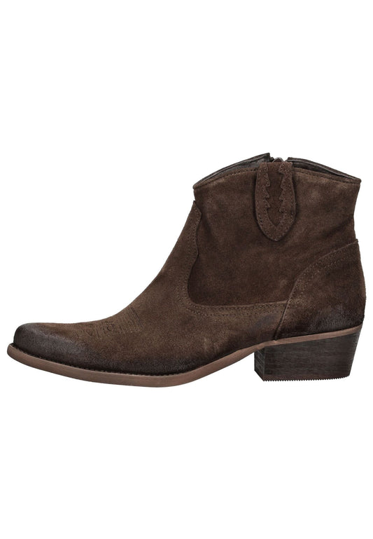 FELMINI Stiefelette Veloursleder Espresso