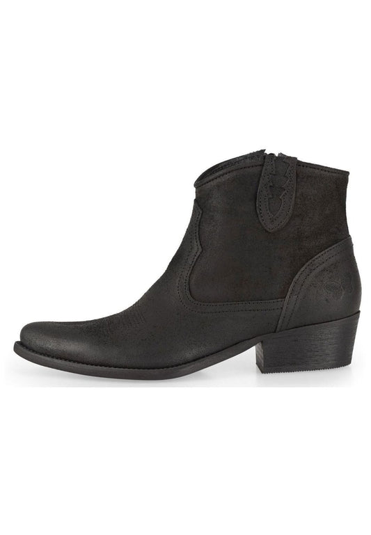 FELMINI Stiefelette Veloursleder Schwarz