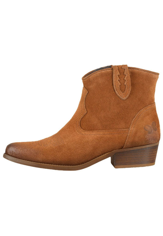 FELMINI WIDE FIT Stiefelette Veloursleder Braun