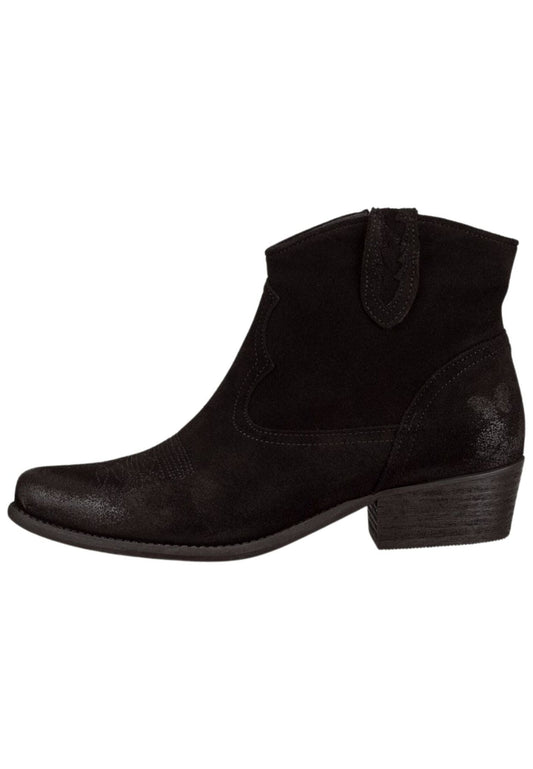 FELMINI WIDE FIT Stiefelette Veloursleder Schwarz Kombi