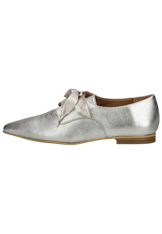 FLY London Halbschuhe Leder Silber