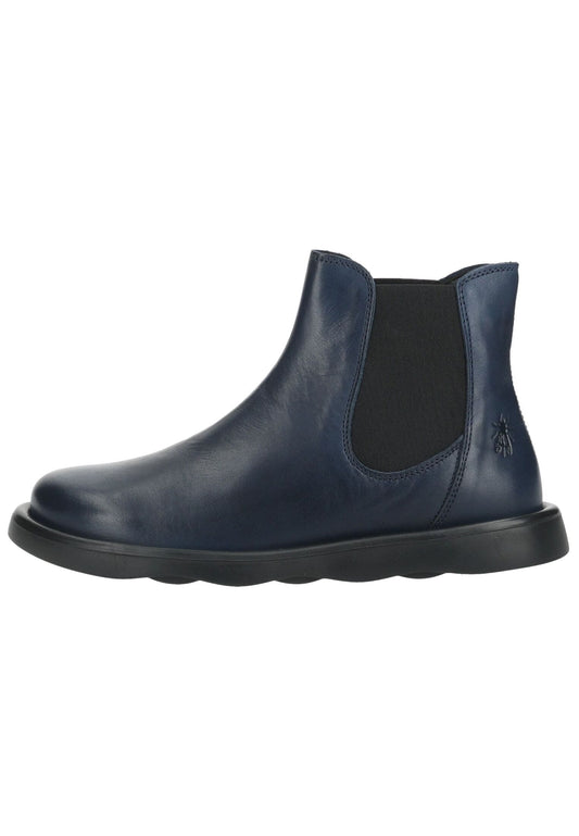FLY London Stiefelette Leder/Textil Navy