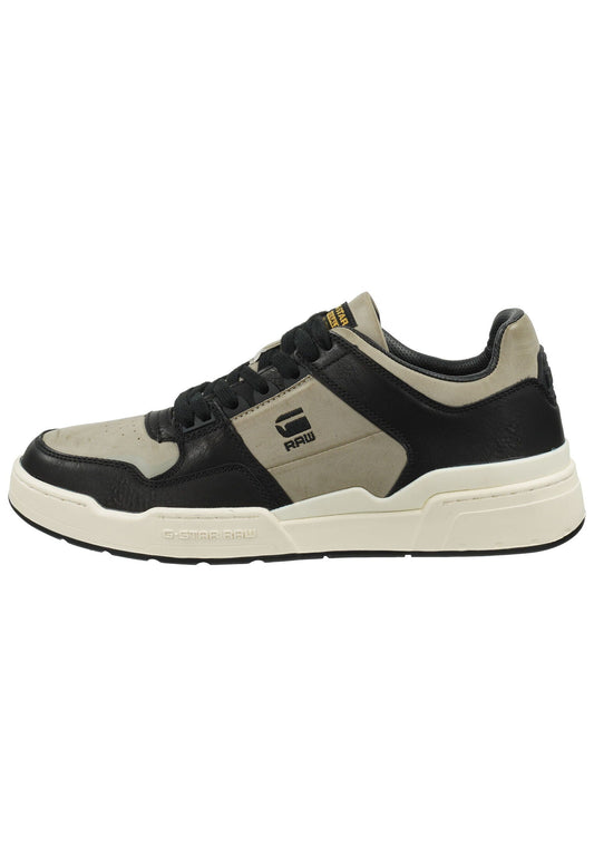 G-Star Sneaker Lederimitat Schwarz/Weiß