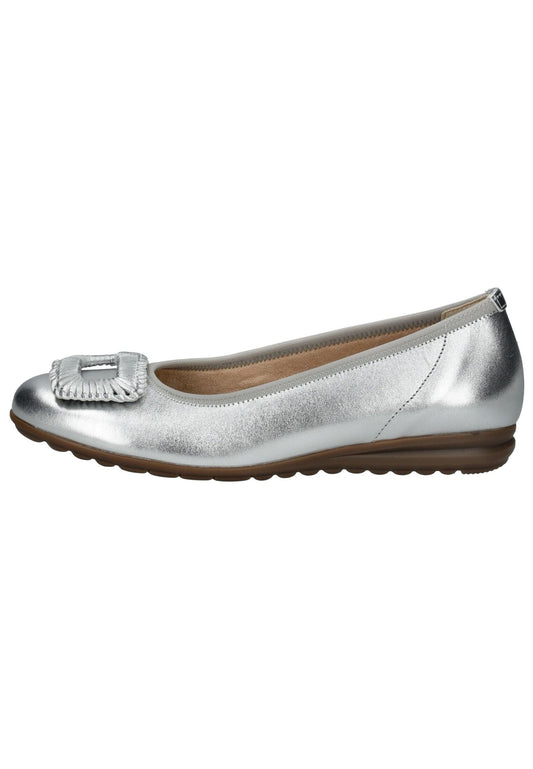 Gabor Comfort Ballerinas Leder Silber